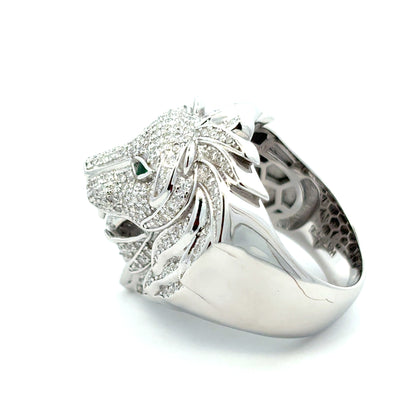MRM-10 (Moissanite Lion Head Ring)