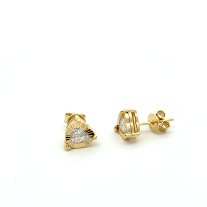 MEW-719 * push back (Moissanite Stone Earring)
