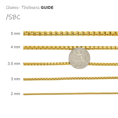 Stainless Steel Box Chain 5mm