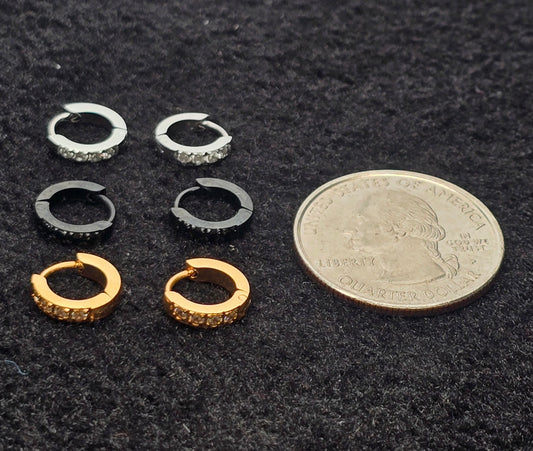 SEW-375 (Aros delicados con circonita cúbica de 2 x 6 mm)