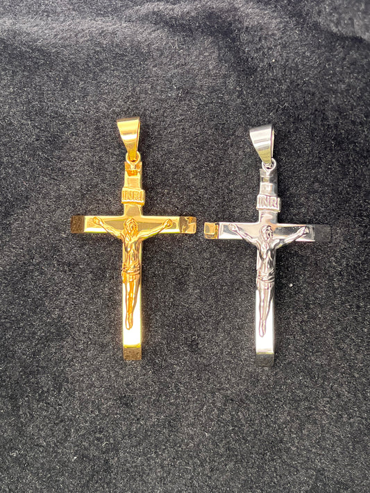 Crucifix and Cross INRI Pendant