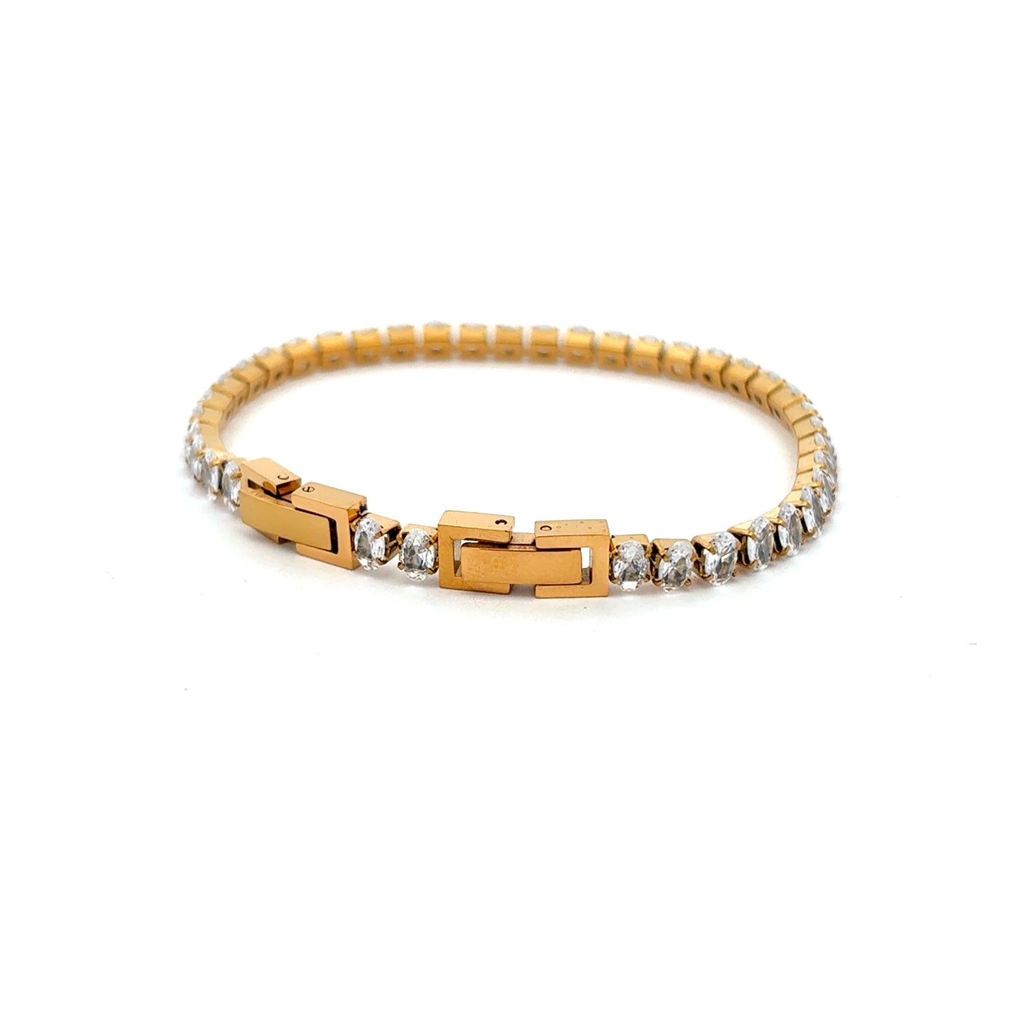 SST-5 * (Stainless Steel Tennis Bracelet)