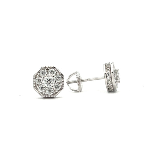 STMEM-08 Moissanite Stone Earring