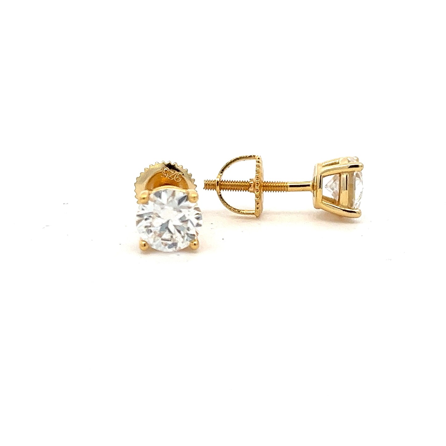 MEM-18 (6mm Moissanite Stone Earring)