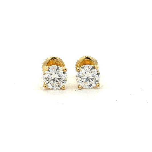 STMEM-18 6mm Moissanite Stone Earring