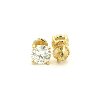 MEM-18 (6mm Moissanite Stone Earring)