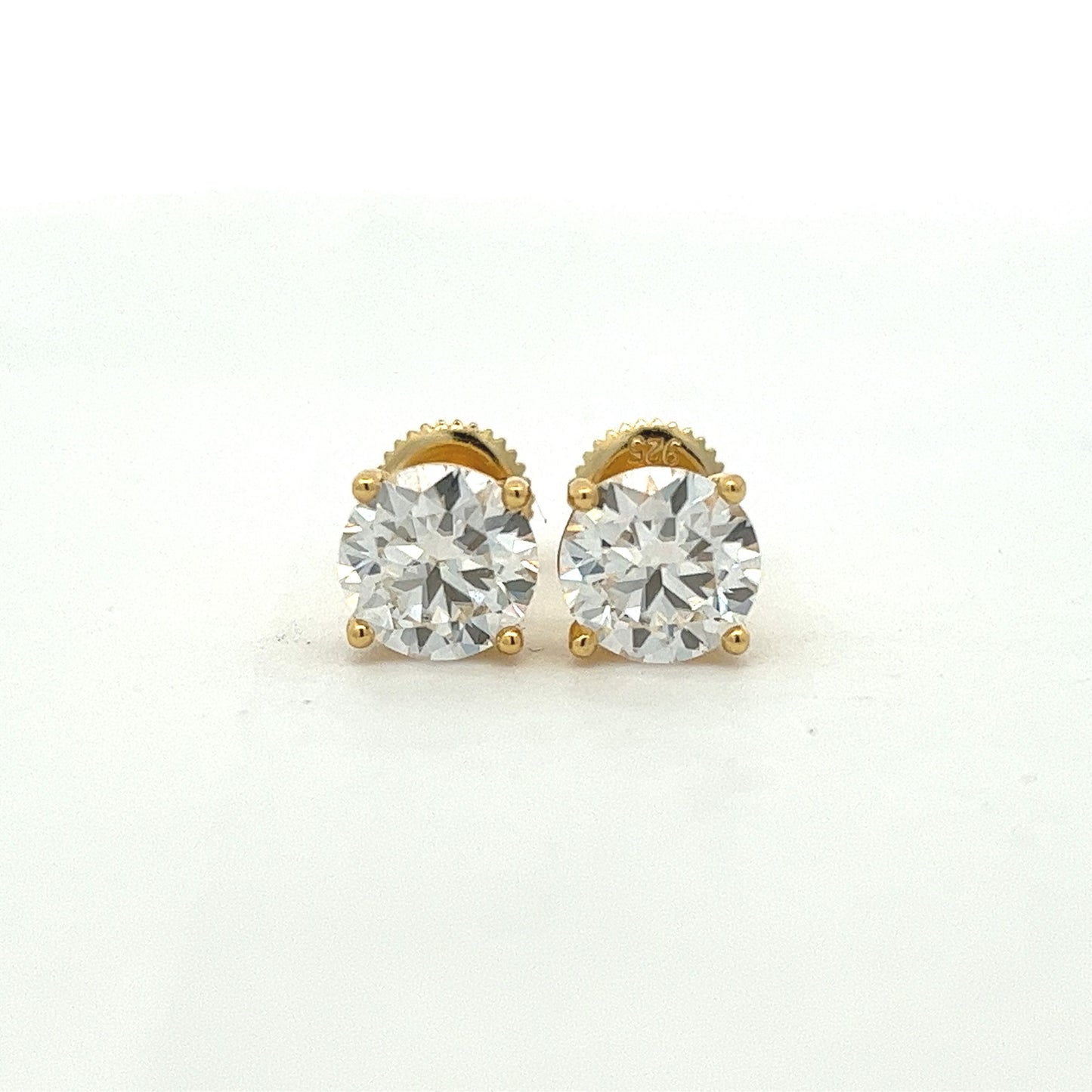 MEM-19 (7mm Moissanite Stone Earring)