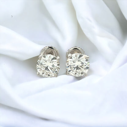 MEM-19 (7mm Moissanite Stone Earring)