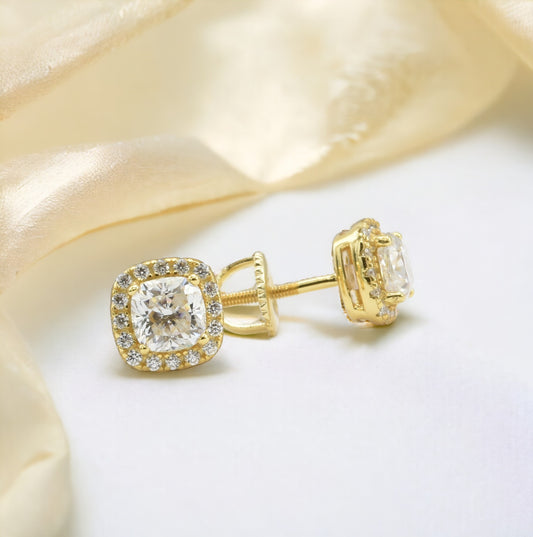 MEM-30 (Moissanite Stone Earring)