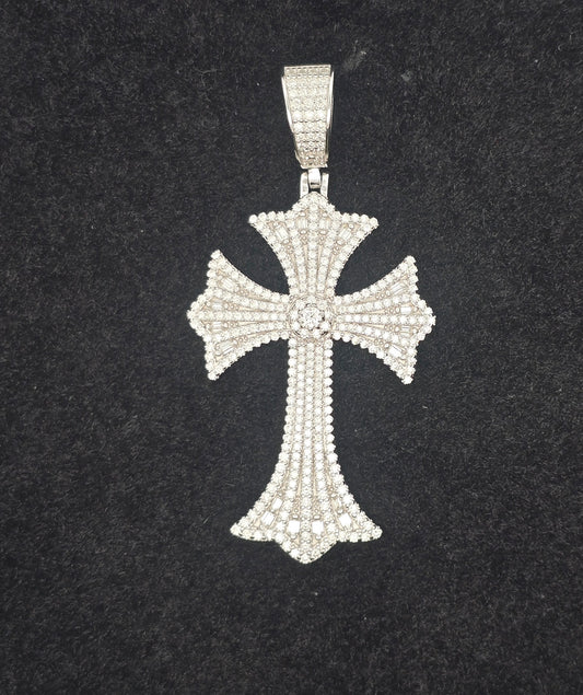 Moissanite Cross Pendant