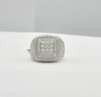 MRM-2 (Anillo de piedra moissanita para hombre)