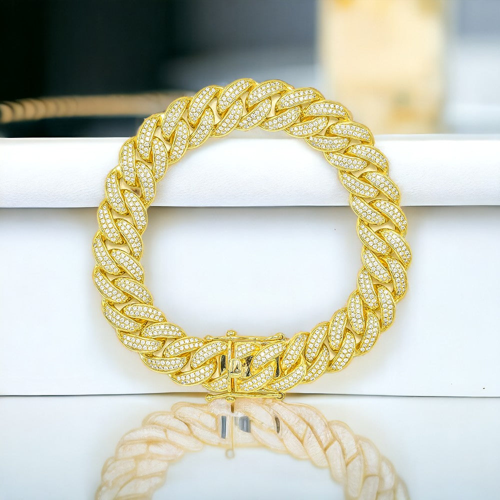 STNB-01 Silver Cuban Chain 12mm 18" 20" 24" 7.5" 8.5" Net Price