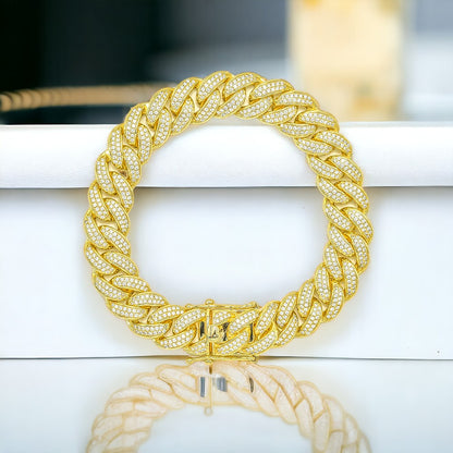 STNB-01 Silver Cuban Chain 12mm 18" 20" 24" 7.5" 8.5" Net Price