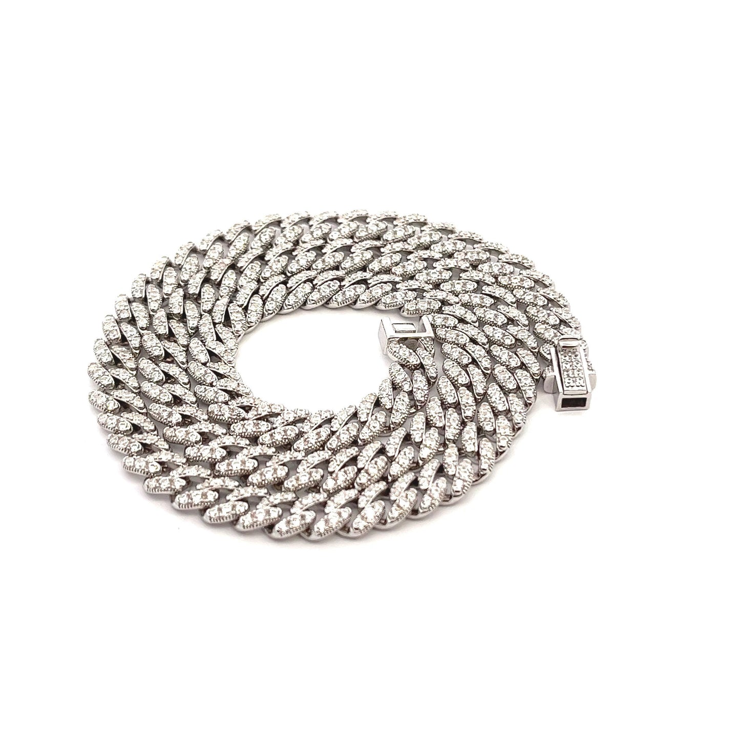 STNB-04 Cadena de plata de 6 mm 7" 7,5" 8" 9" 16" 18" 20" Precio neto