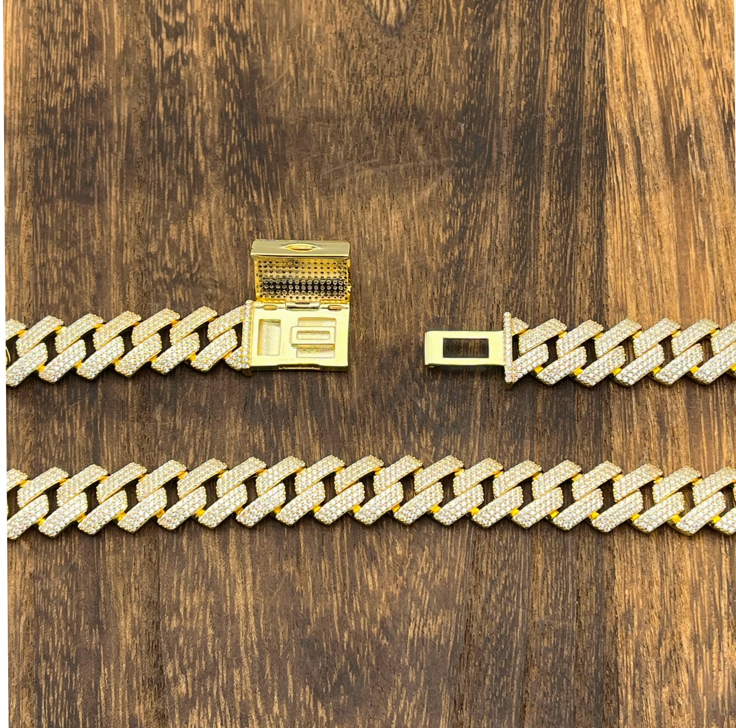 STNB-16 12mm Box Lock Miami Cuban Chain and Bracelet 7" 7.5" 8" 18" 20" 24" Net Price