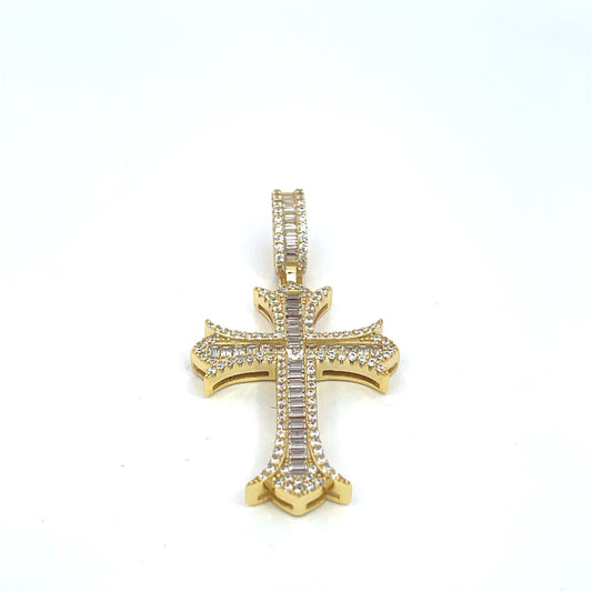 CZ Cross Pendant 