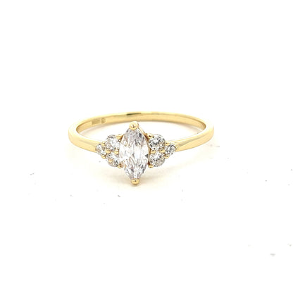 Marquise Simulated Stone Ring