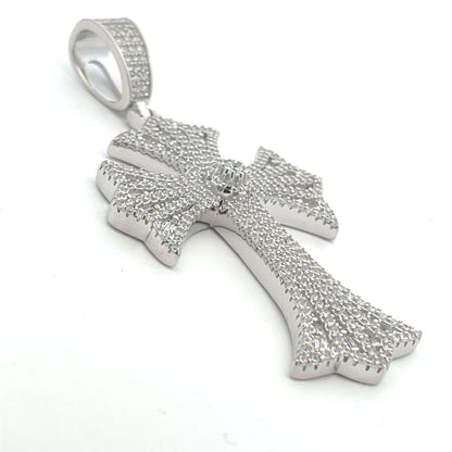 Colgante de cruz de plata -STPM-689