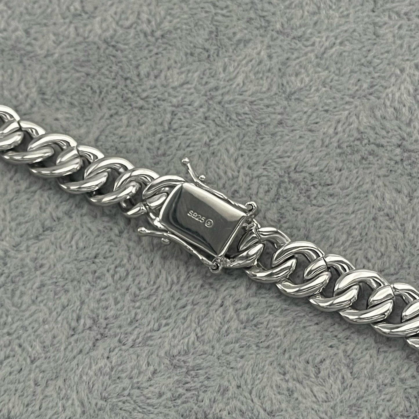 STNB-02 Cadena cubana de plata de 9 mm 7" 7,5" 8" 16" 18" 20" 22" 24" Precio neto