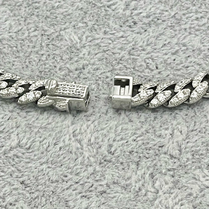 STNB-04 Cadena de plata de 6 mm 7" 7,5" 8" 9" 16" 18" 20" Precio neto