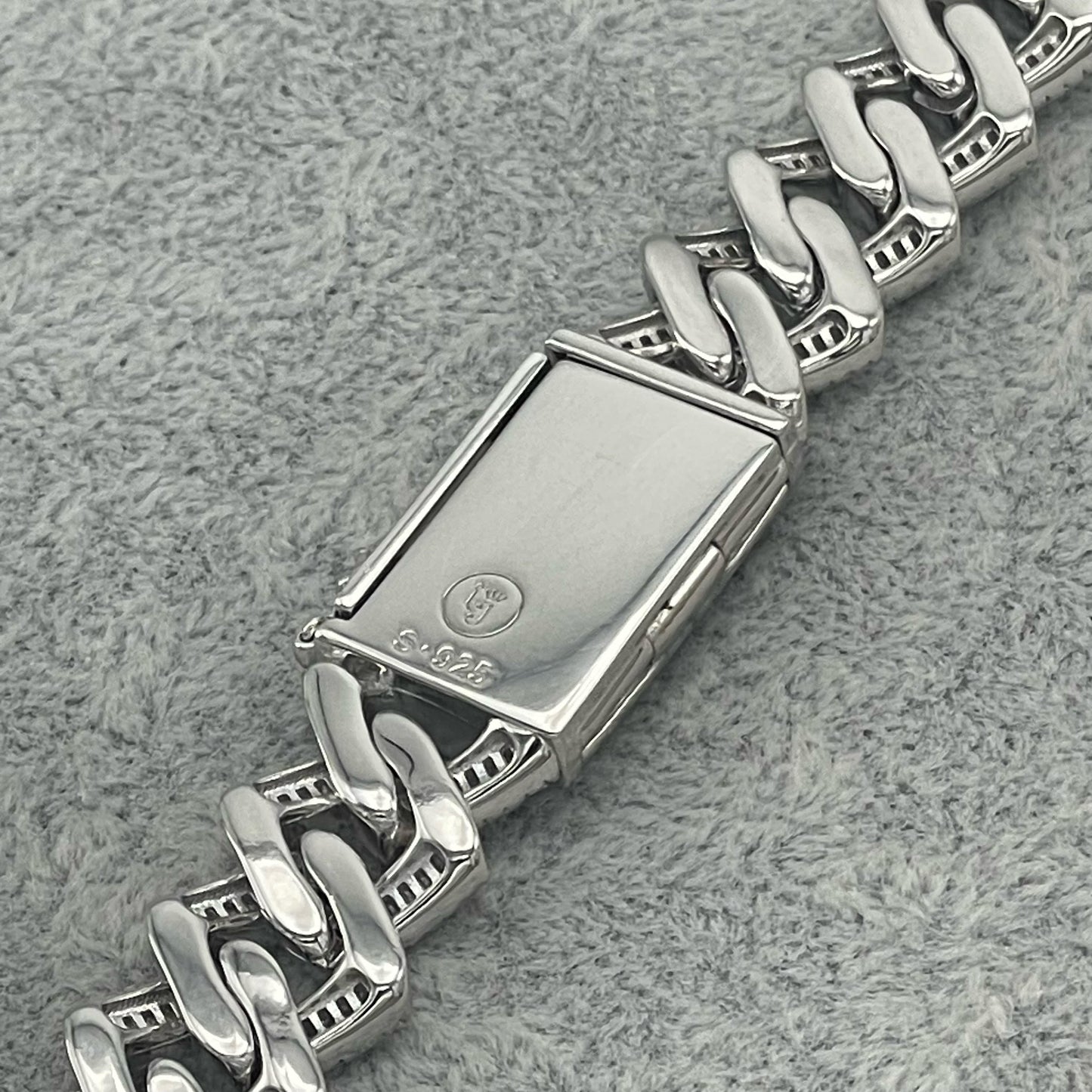 STNB-17 925 Silver 14MM Baguette Stone Miami Cuban Chain 18in 20in 24in Net Price