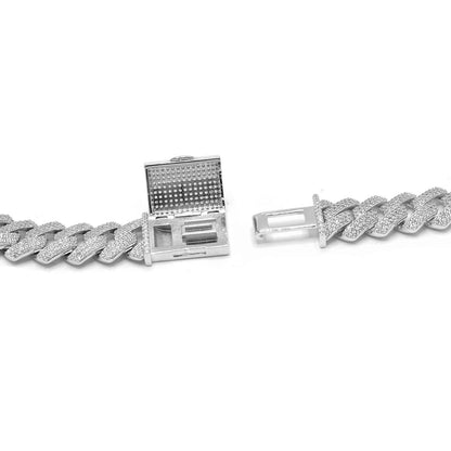 STNB-16 12mm Box Lock Miami Cuban Chain and Bracelet 7" 7.5" 8" 18" 20" 24" Net Price
