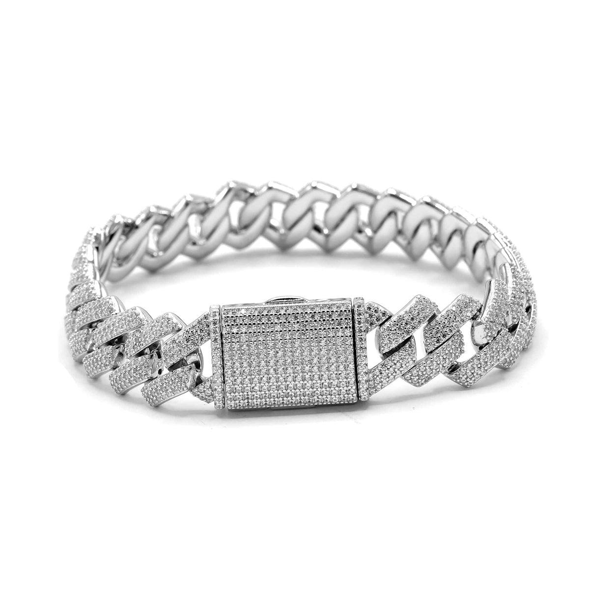STNB-16 12mm Box Lock Miami Cuban Chain and Bracelet 7" 7.5" 8" 18" 20" 24" Net Price