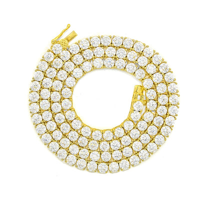 Silver Tennis Chain 4mm 16" 18" 20" 22" 24" 30" Price By Weight