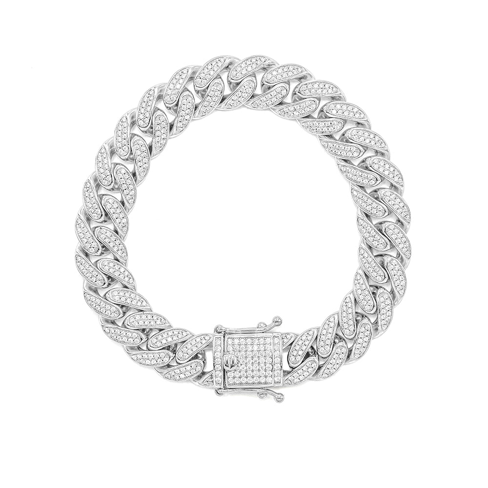 12MM 7" Silver Bracelet Net Price