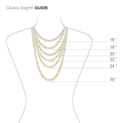 BRTC-29 Brass Tennis Chain 4mm