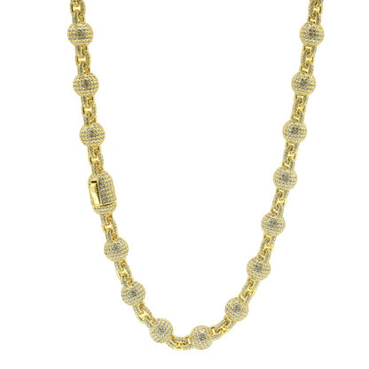 Brass 10mm Clip Lock Bracelet and Chain