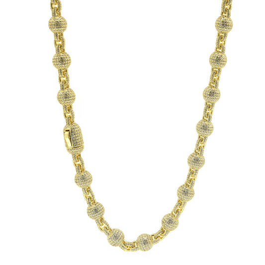 Brass 10mm Clip Lock Bracelet and Chain