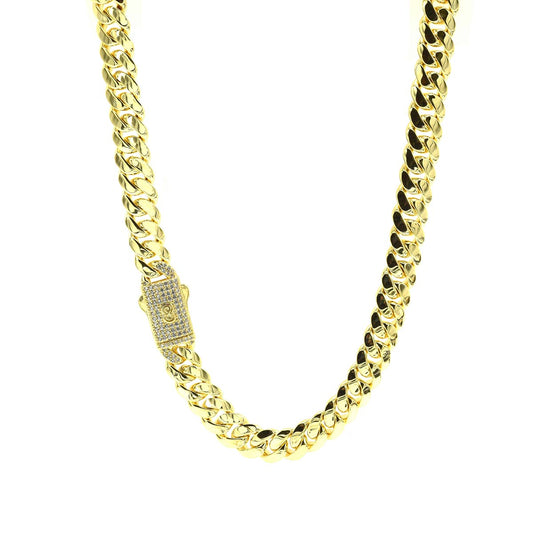 Brass 8mm Monaco Style Bracelet and Chain