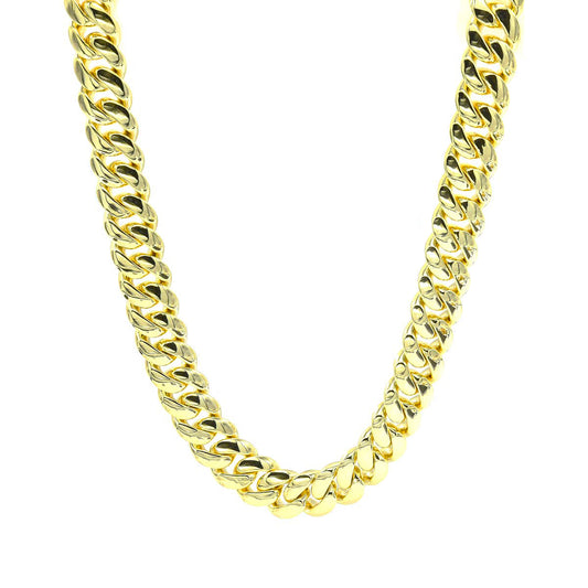 Brass 14mm Plain Cuban Chain 8.5" 18" 20" 24"