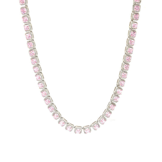Brass Square Stone Chain