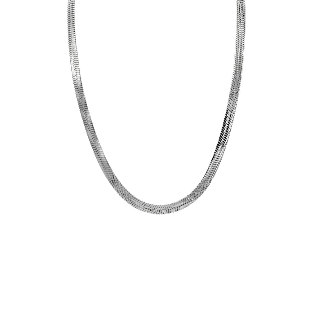 6mm Unisex Stainless Steel Herringbone Chain