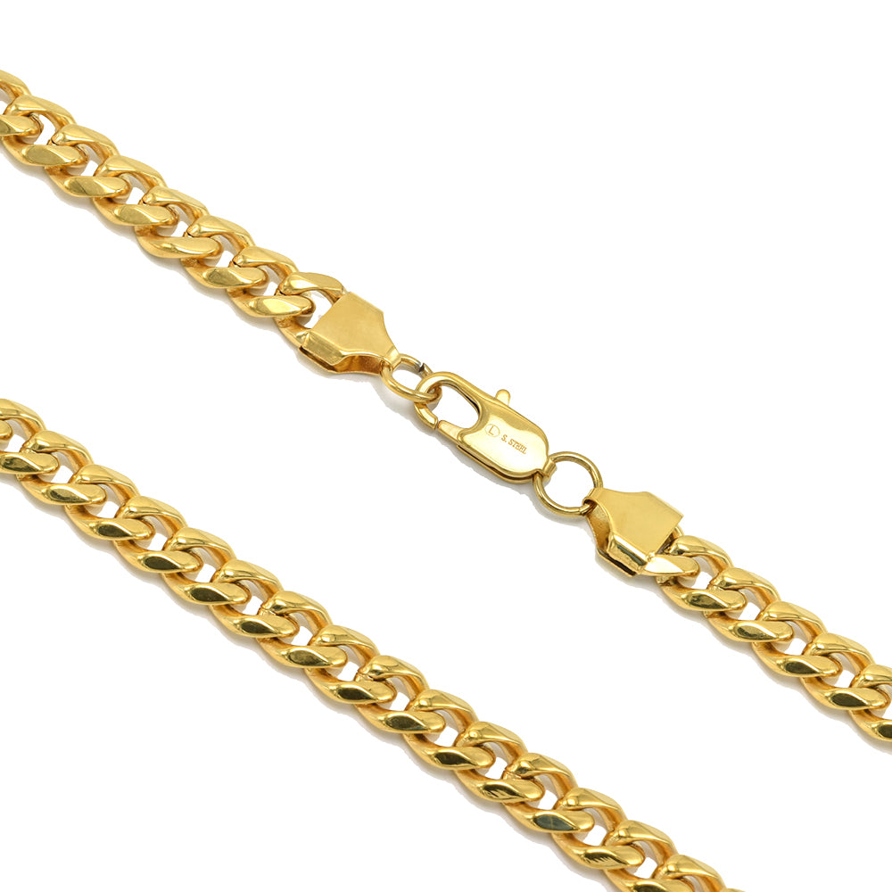 Stainless Steel Miami Cuban Chain 7mm