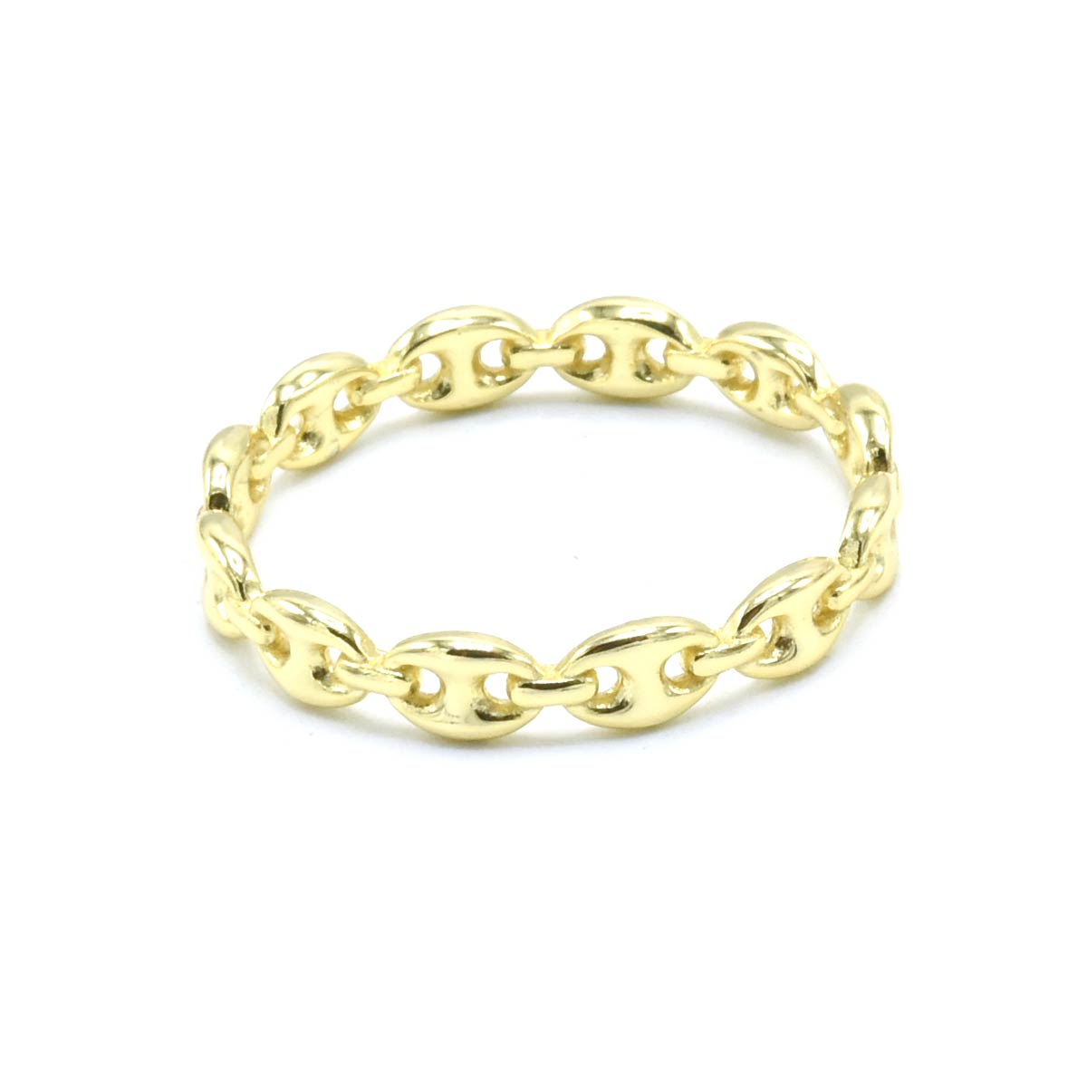 STRW-859 (925 Sterling Silver Mariner Design Link Ring)
